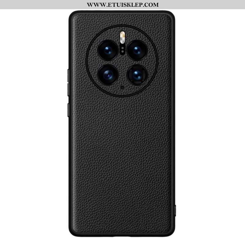 Etui do Huawei Mate 50 Pro Prawdziwa Skóra Litchi